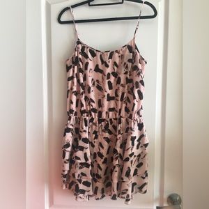 Cutest Pink Banana Republic Party Dress Petite Medium
